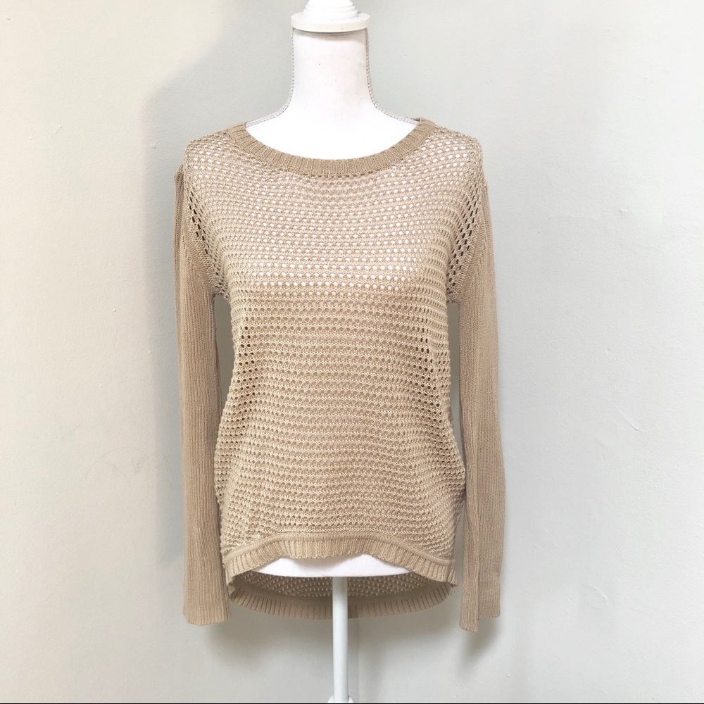 Vintage Havana | Leather Back High Low Sweater